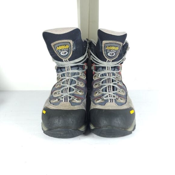 Asolo Men's Fugitive Gore-Tex US12 Black Gray Suede Waterproof Hiking Boots - Picture 3 of 16